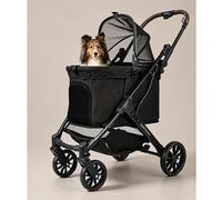MekkMomo Pet Stroller for Dogs and Cats with Removable Wheels, Detachable Carrier Bag, Travel Gear for Small Medium Large Pets