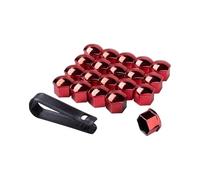 MeKnMoney 20Pcs Wheel Nut Covers for Suzuki S-Cross 2014-2026, Car Hexagonal Nut Covers Anti-Dust Wheel Bolt Cover Caps With Removal Tool,B/19mm-C/Red
