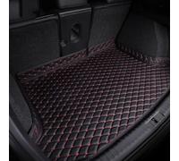 MeKnMoney Car Boot Mats For Kia Ceed Proceed XCeed SW GT 2018-2023 2024, Leather Boot Liner Mats Rear Trunk Anti-Scratch Carpets Protector Pad Accessories,C/Black Red