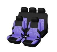 MeKnMoney Car Seat Covers for Audi A6 C4 4A A6 C5 4B A6 C6 4F A6 C7 4G A6 C8 Avant Allroad A8 D2 A8 D3 A8, Full Set Front Rear Protectors Comfortable Interior Accessories,F/Purple