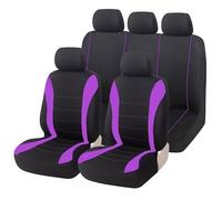 MeKnMoney Car Seat Covers For Citroen C3 c3 Aircross SUV Live/Feel/Feel Pack/C-Series/Shine, Set Car Seat Protectors Front Rear Cushion Car Seat Interior Accessories,F/Purple