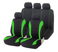 MeKnMoney Car Seat Covers For Nissan Qashqai +2 2008-2026, Set Car Seat Protectors Front Rear Cushion Car Seat Interior Accessories,E/Green