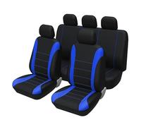 MeKnMoney Car Seat Covers For VW Beetle Caddy Caravelle T5 T6 T6.1 EOS, Set Car Seat Protectors Front Rear Cushion Car Seat Interior Accessories,C/Blue