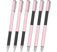 MEKO 2-in-1 Stylus Precision Disc Styli Touch Screen Pen, Pen Clip Cap 6Pcs