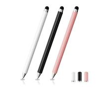 MEKO 3Pack Stylus Pens for Touch Screens with Rubber/Disc Tips,Magnetic Cap