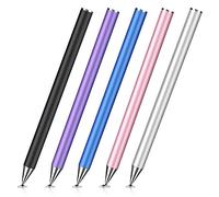 MEKO Stylus Pen for iPad, 5 Pack Precision Disc Stylus Pens for Touch Screens, Universal High Sensitivity & Fine Point Tablet Touch Screen Pen for iPad/Pro/Air/Mini/iPhone/Samsung/Google/Motorola