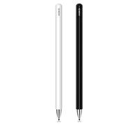 MEKO Stylus Pen for iPad, Capacitive Touchscreen Pencil Magnetic Cap, High Sensitivity & Fine Point Universal for/iPhone/iPad Pro/mini/Air/Android/Microsoft/and All Other Devices (Black+White)