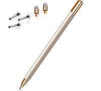 MEKO Stylus Pens for Touch Screens, iPad Stylus Pen, Magnetic Cap Capacitive Disc Tip Pencil, High Sensitivity & Fine Point Universal for/iPhone/iPad/Pro/mini/Air/Android/All Devices (Champagne Gold)