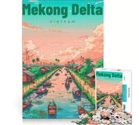 Mekong Delta 1000-piece puzzle for adults | 50x75cm Presents for Women Toy Wall Decor Suitable for desktop decoration