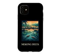 Mekong Delta River Village Tropical Sunset Design Case for iPhone 11