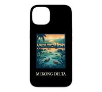 Mekong Delta River Village Tropical Sunset Design Case for iPhone 13