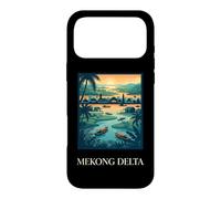 Mekong Delta River Village Tropical Sunset Design Case for iPhone 17 Pro Max