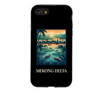 Mekong Delta River Village Tropical Sunset Design Case for iPhone SE (2020) / 7/8