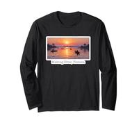 Mekong River Sunset Vietnam Travel Artwork Long Sleeve T-Shirt