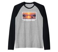 Mekong River Sunset Vietnam Travel Artwork Raglan Baseball Tee