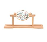 MEKOTRIN Adjustable Embroidery Stand, Cross Stitch Frame Hoop Holder, 360° Rotatable Wooden Needlework Tapestry Frame for Table Top, Quilting Hoop Stand Stitching Needlepoint Holder Tool