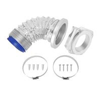 MEKOTRIN Magnetic Dryer Vent Coupling - 4"/100 mm Port Magnetic Coupling System for Dust Collection, Airtight Dryer Vent Connector Kit, Effortless Cleaning, Quick Connection, 180 Degree Rotation