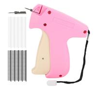 MEKOTRIN Upgraded Stitch Gun Stitchy Quick Clothing Fixer, Micro Stitch Gun for Clothes, Portable Mini Sewing Machine, Instant Stitch Tool, Garment Tagging Gun with Microneedle 2000PCS Fasteners, Pink