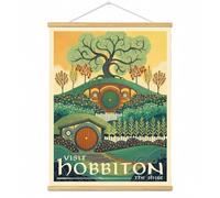 Middle Earth Landscape Wall Art Prints Canvas PaintingFantasy Posters, Wall Pictures, For Travel Gift, Canvas Art with Frames, For Office Home Decor Bedroom Living Room Wall Decor. (1, E Frames, M)