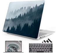 Mektron Case for 13.8" Microsoft Surface Laptop 7 Windows 11 AI PC 2024 Surface Laptop 13.8 Inch Cover Fits Model 2036, Keyboard Cover +Screen Protector +Dust Plugs, Misty Forest C132