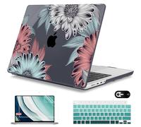 Mektron Case for M5 MacBook Pro 14 inch 2025 A3434 A3112 Fit 2024-2021 M4 A3112 A3401 A3185 M3 A2918 A2992 M2 A2779 M1 A2442 Pro/Max, Hard Shell Cover for MacBook Pro 14", Blooming Chrysanthemums
