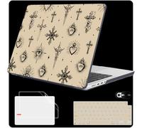 Mektron Case for MacBook Pro 14 inch 2024 2023 2021 Model M4 A3112 A3401 A3185 M3 A2918 A2992 M2 A2779 M1A2442 Pro/Max, Plastic Hard Shell Case Cover for MacBook Pro 14", Evil Eye