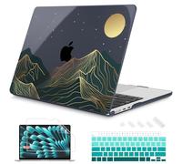 Mektron Designed for 2024/2023 MacBook Air 15 INCH M3 A3114 /M2 A2941 Case, Printed Plastic Hard Shell Cover with 15.3" Liquid Retina Display Touch ID, Abstract Mountain C112
