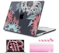 Mektron Designed for Newest MacBook Air 15 INCH M2 Chip A2941 Case 2023 Release 15.3" Liquid Retina Display with Touch ID Cover, Plastic Hard Shell with Keyboard Cover, Blooming Chrysanthemums