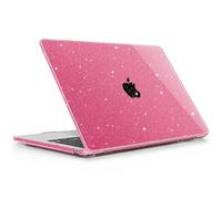 Mektron Glitter Case for 2025 M4 MacBook Air 13.6 Inch A3240, Plastic Hard Shell Cases for 2022/2024 MacBook Air 13.6" A2681/A3113 M2/M3 with Liquid Retina Display, Sparkly Rose Pink