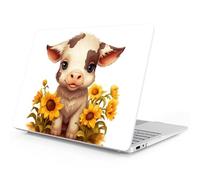 Mektron Printed Case for 2025 Microsoft Surface Laptop Windows 11 Copilot+ PC Surface Laptop 13 inch Touchscreen Display Cover Fits Model 2095, Cute Cow