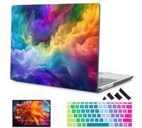 Mektron Surface Laptop Go 12.4 inch Case Compatible with Go 3/2/1 Microsoft Surface Laptop 12.4" Cover 2023-2020 Releases Model 1943/2013 Plastic Hard Shell Case with Screen Protector, Rainbow Cosmic