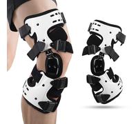 Mekturm Hinged Knee Brace OA Unloader Knee Brace, Knee Immobilizer Adjustable with Side Leg Stabilizers Orthosis, Knee Support for Osteoarthritis, Arthritis Pain, Degeneration, Right Side