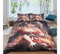 MekUk Azur Lane 3D Bedding Set Duvet Cover Set Comforter Cover Ying Swei Quilt Cover for Girls, Boys And Teens, Duvet Cover &Pillowcase Soft Microfiber Double（200x200cm）