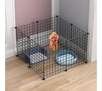 MekUk Cat Houses Cat Cage - Cat Cage, Playpen Indoor Cat Kennels Cat Enclosure Dog Crates Ferret Cage Dog Crates Easy to Clean(Schwarz,75x75x47cm)