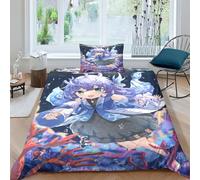 MekUk Honkai: Star Rail Breathable 3D Printed Kafka Duvet Cover Set - Microfiber Bedding with Hidden Zipper Closure And Pillowcases - Super Soft And Lightweight - Multiple Sizes Single（135x200cm）