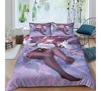 MekUk Honkai: Star Rail Northern Luxe 3D Effect for Childrens And Adults Printed Duvet Cover Set with Pillow Cases Kafka Quilt Bedding Set 3 Pieces Set Quilt Cover Microfiber Double（200x200cm）