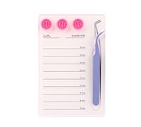 Mekupeu Acrylic Eyelash Extension Pallet Kits, Grafting False Eyelash Organizer Extension Pad Lash Tray,Magnetic Tweezer Holder - Durable Eyelash Extension Storage Organizer. (#6)