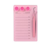 Mekupeu Acrylic Eyelash Extension Pallet Kits, Grafting False Eyelash Organizer Extension Pad Lash Tray,Magnetic Tweezer Holder - Durable Eyelash Extension Storage Organizer. (#4)
