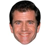 Mel Gibson (Smile) Celebrity Mask, Flat Card Face, Fancy Dress Mask