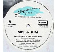 Mel & Kim - Respectable-Special Remix (Tabloid Mix, 7:53min., 1987, multi-coloured vinyl) / Vinyl Maxi Single [Vinyl 12'']