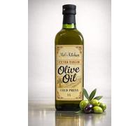 Mel’s Kitchen Extra Virgin Olive Oil 1L - Cold Pressed, First Press, Premium Quality, Rich Flavor, Ideal for Cooking, Salads & Dressings