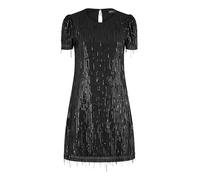 Mela London Mela Black Dripping Sequin Tunic Dress 10 Black