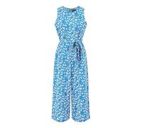 Mela London Mela Blue Ditsy Print Culotte Jumpsuit 6 Blue