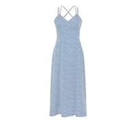 Mela London Mela Blue Ditsy Print Midi Dress with Side Split 16 Blue