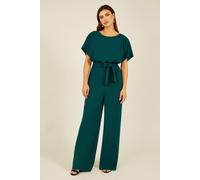 Mela Women's Black Batwing Stretch Jumpsuit in Green | Size: 10 Mela Green 10