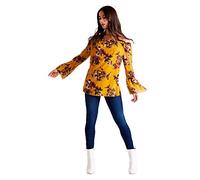 Mela Women's Blouse Long Sleeve Top, Yellow (Mustard 24), 8 (Size:8)