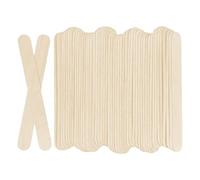melairo 100Pcs Wooden Craft Popsicle Craft Sticks Stick 6inch Long x 3/4inch Wide Treat Sticks Ice Sticks for DIY Crafts