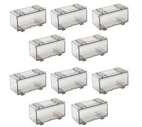 melairo 10Pcs Clear Acrylic Display Case for Car Mold, Wheels Car Model Display Case Scale Wheel Display Case B Easy Install Easy to Use