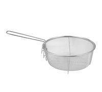 melairo 1Pcs Stainless Steel Fry Baskets Hot Oil Frying Fried Basket with Single Handle Mesh Noodle Dumplings Food Colander