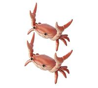 melairo 2Pcs New Cute Crab Pen Holder Weightlifting Crabs Penholder Bracket Storage Rack Gift Stationery Orange